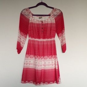 ARIZONA Jean pink heart dress [S]